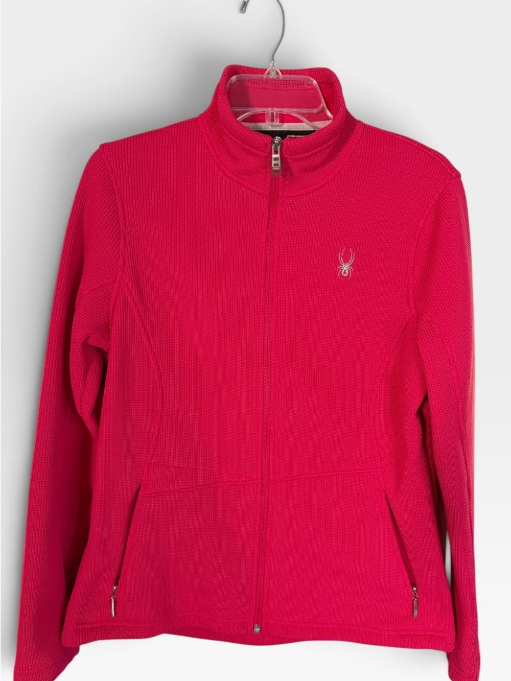 Spyder Women's Hot Pink Full-Zip Utility Jacket